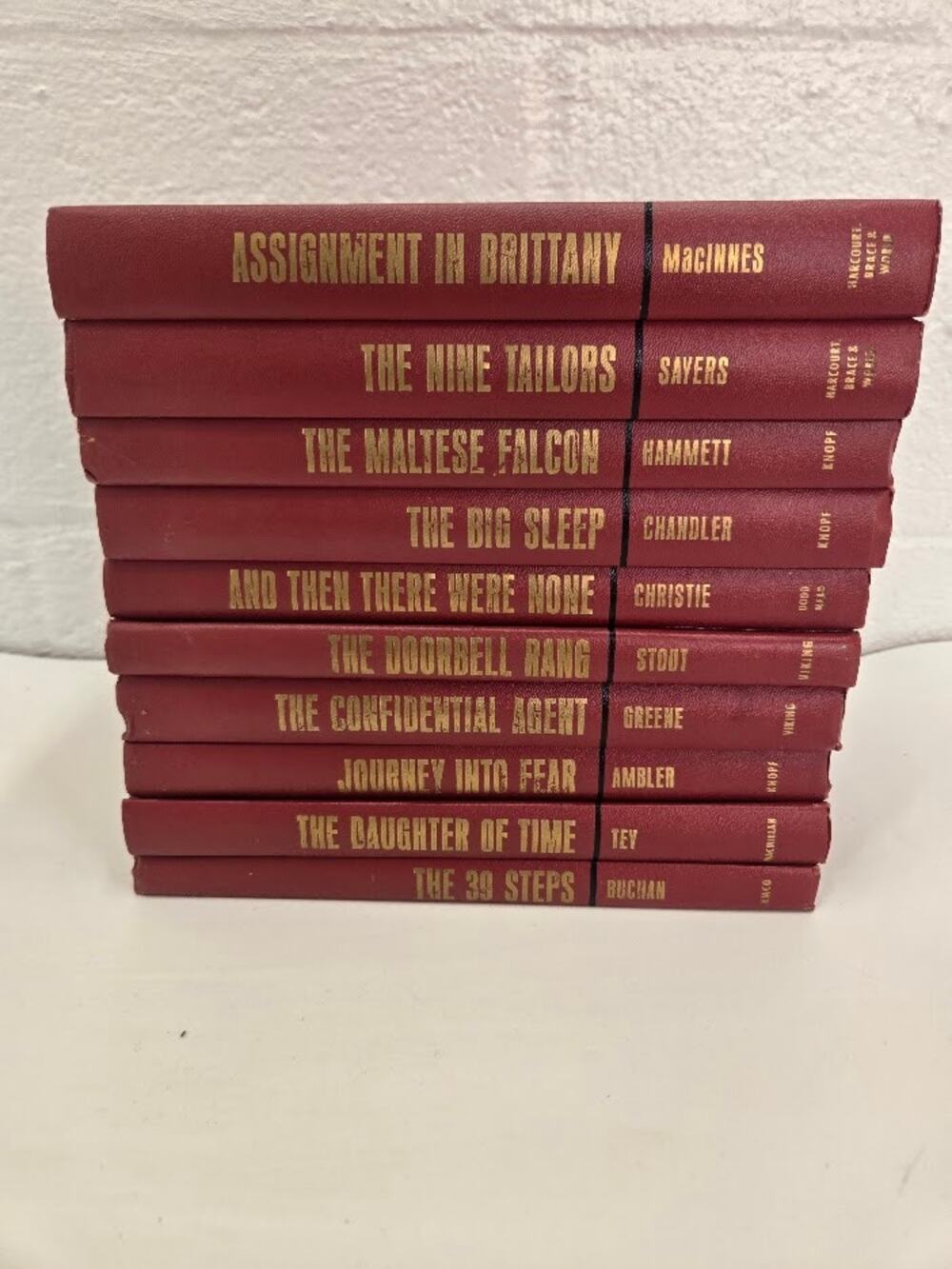 Great Mystery Books 10 Volume Set Franklin Library Classic Mystery Hardcover